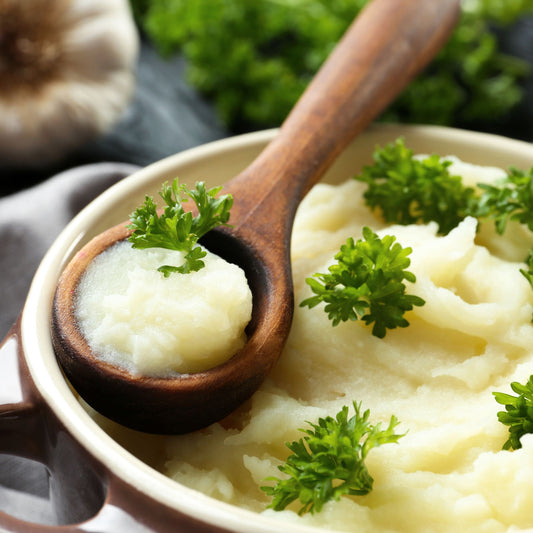 Skordalia made with Extra Virgin Olive Oil