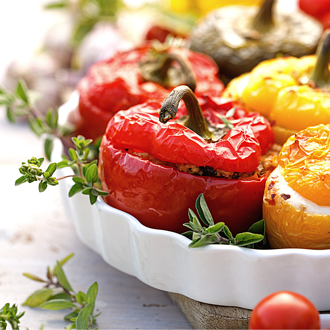 Stuffed Peppers, Greek Food, Vegetarian, Vegan, Greek Recipes, Rallis Olive Oil