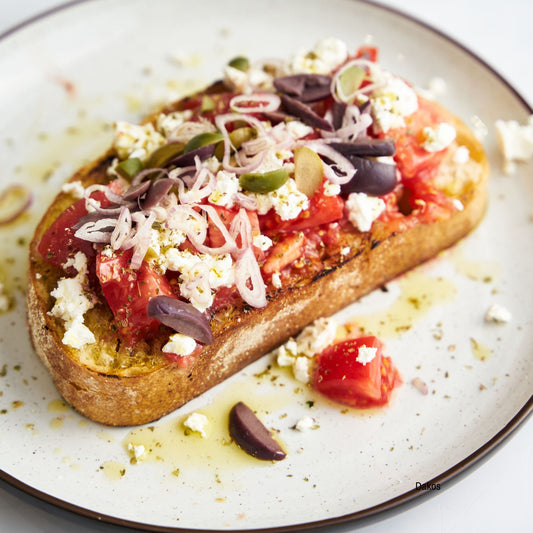 Dakos Salad made with Rallis Olive Oil