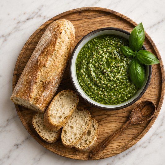 Pesto Made with Rallis Olive Oil