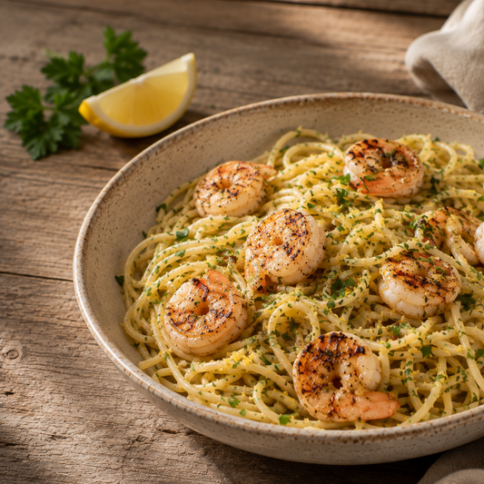 Shrimp with Spaghetti