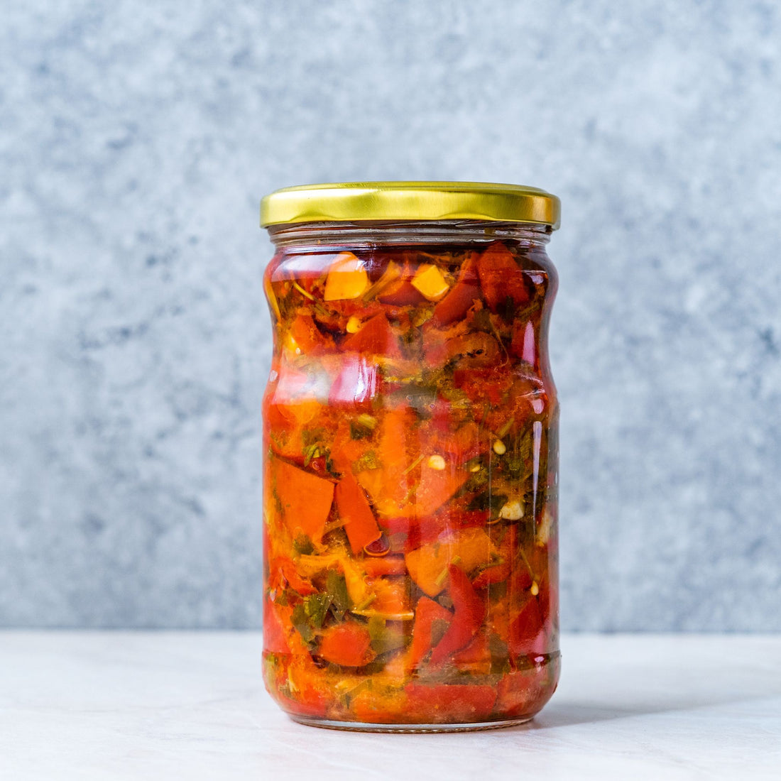 Preserved Red Peppers with Rallis Olive Oil - Rallis Olive Oil USA