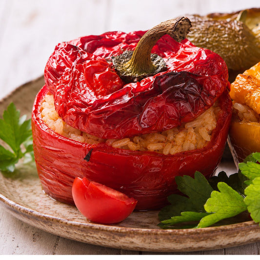 Yemista - Roasted Red Peppers