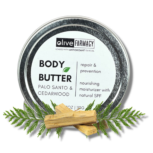 Olive Farmacy - Palo Santo Body Butter  - Olive Oil Body Butter