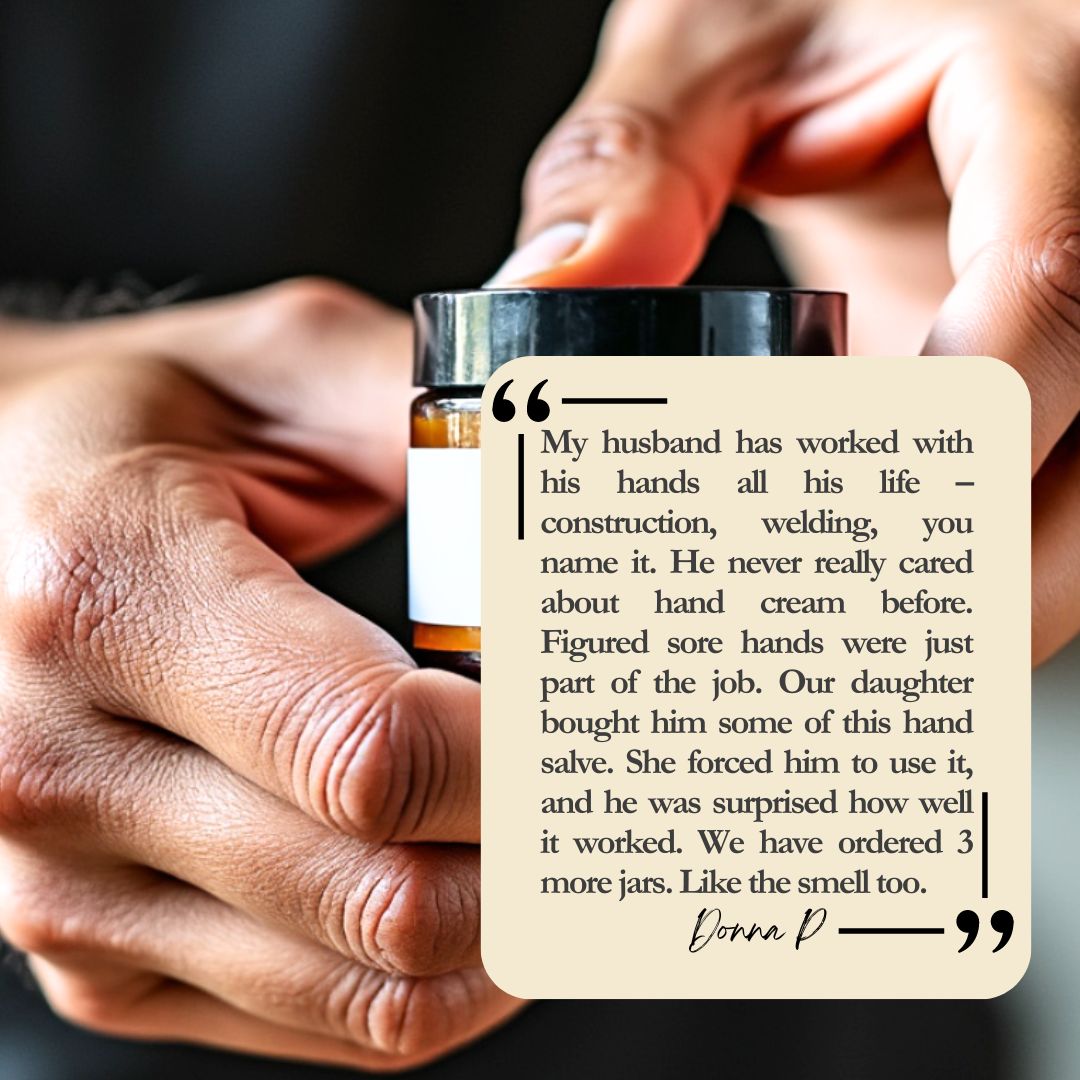 5 star review for Olive Farmacy's Natural Hand Salve