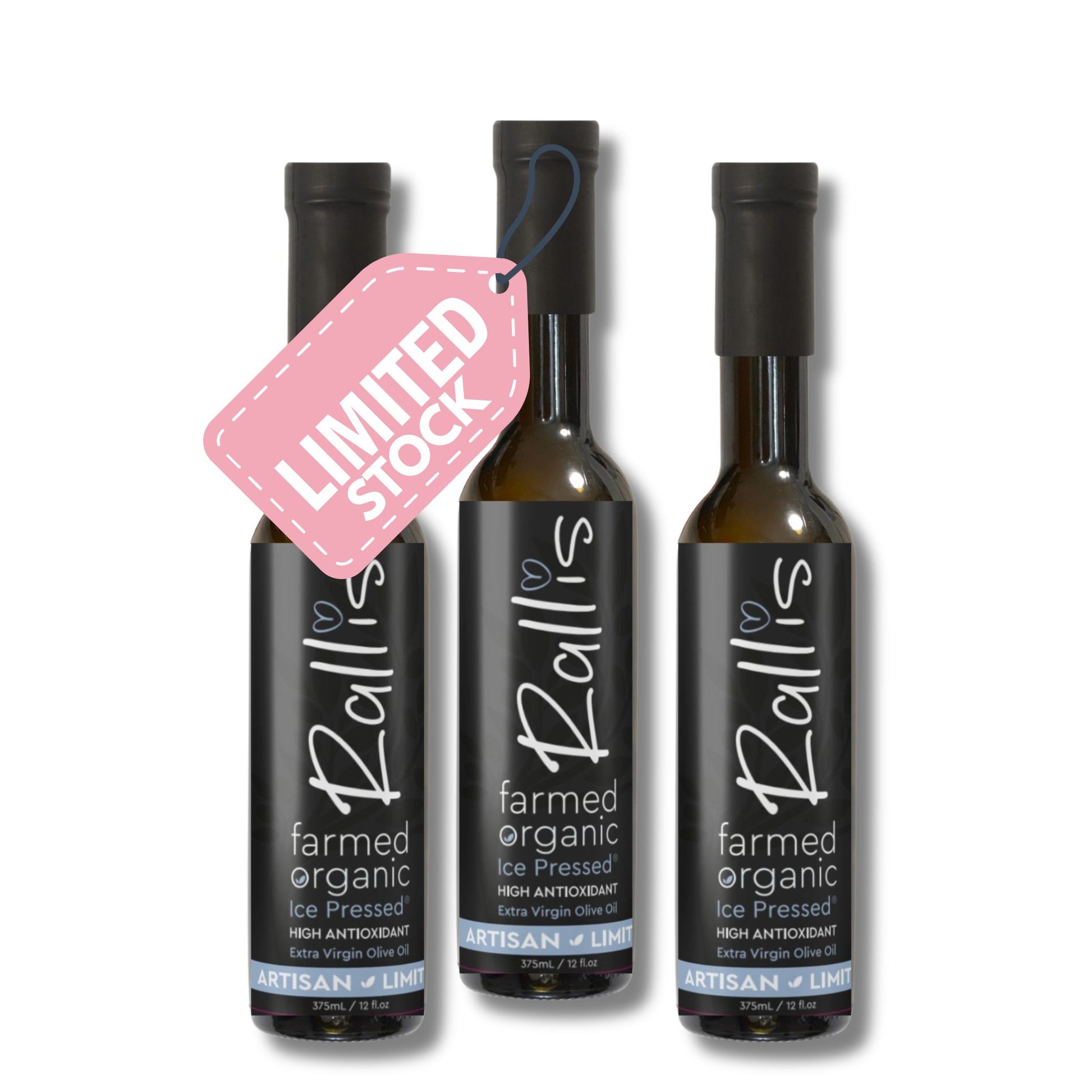 3 Bottle Bundle - Rallis High Polyphenol Olive Oil 